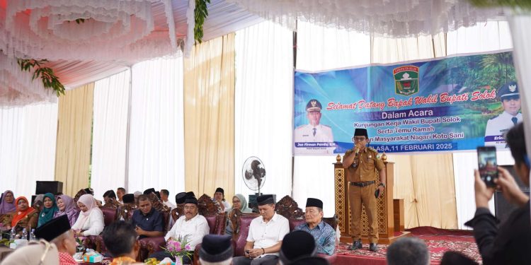 Wabup Jon Firman Pandu Kunjungan Kerja dan Temu Ramah Dengan Masyarakat Nagari Koto Sani