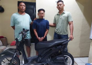 Polsek Siberut Berhasil Mengamankan Pelaku Pencurian Motor di Desa Maileepet