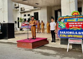Perdana, Wakil Walikota Suryadi Nurdal Pimpin Apel Gabungan ASN Pemko Solok