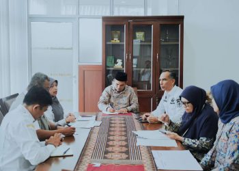 Wabup Solok Adakan Pertemuan Dengan Kepala Balai Prasarana Pemukiman Wilayah Sumbar