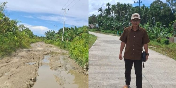 Anggota Komisi III DPRD Mentawai, Kristinus Dorong Pemda Agar Jalan Puro-Majobulu Segera di Kerjakan