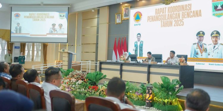 Bupati Solok Ikuti Rapat Koordinasi Penanggulangan Bencana Tahun 2025