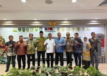Bupati Solok Hadiri Rakor Penguatan Einergi Kolaborasi antara KPK dengan Pemerintah Daerah