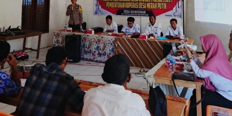 Pemdes Goiso’Oinan Laksanakan Pembentukan Koperasi Merah Putih