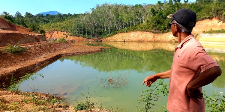 Embung Batang Bingung Diduga Gagal Konstruksi, Ratusan Hektar Sawah Warga Kota Solok Terancam Kekeringan