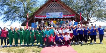 Wakil Bupati Mentawai Jakop Saguruk Buka Secara Resmi Lomba Senam Kreasi