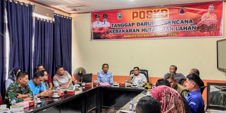 Kabupaten Solok Turunkan Status Jadi Siaga Darurat Karhutla