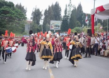 Kabupaten Solok Gelar Pawai Alegoris Peringati HUT RI Ke-80