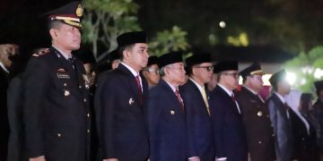 Pemerintahan Kota Solok dan Forkpimda Jalani Upacara Renungan Suci di TMP Mutiara