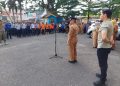 Wawako Solok Pimpin Apel di Halaman Kantor Satpol PP