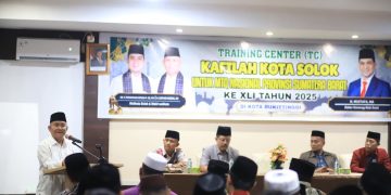Wawako Solok Membuka TC Kedua Bagi Kafilah Kota Solok Dalam Menyongsong MTQ Nasional