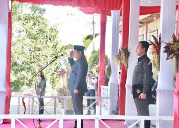 Wabup Mentawai, Jakop Saguruk Pimpin Apel Peringatan Hari Pancasila