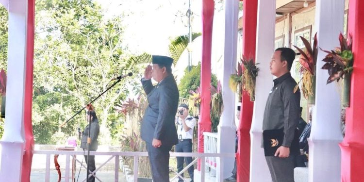 Wabup Mentawai, Jakop Saguruk Pimpin Apel Peringatan Hari Pancasila