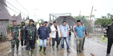 Bupati Jon Firman Pandu Tinjau Lokasi Terdampak Banjir di Saniang Baka