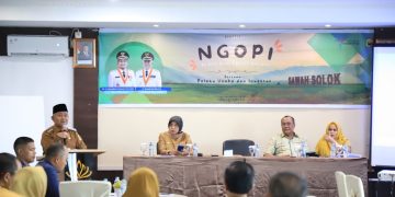 Wawako Suryadi Nurdal Membuka Kegiatan Ngopi (Ngobrol-Ngobrol Potensi Investasi) pada Forum Investasi Kota Solok 