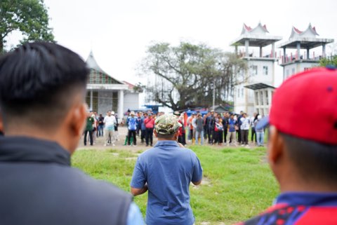 Pemkab Solok Gelar Apel Sebelum Melaksanakan Goro Massal di Dermaga Danau Singkarak