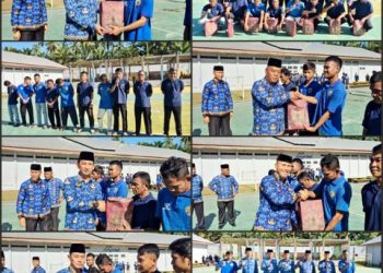 Budi Suharto Pimpin Upacara Hari KORPRI Ke-54 di Lapas Kelas IIB Lubuk Basung