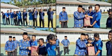 Budi Suharto Pimpin Upacara Hari KORPRI Ke-54 di Lapas Kelas IIB Lubuk Basung