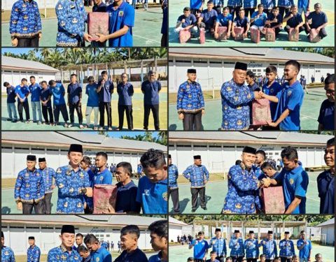 Budi Suharto Pimpin Upacara Hari KORPRI Ke-54 di Lapas Kelas IIB Lubuk Basung