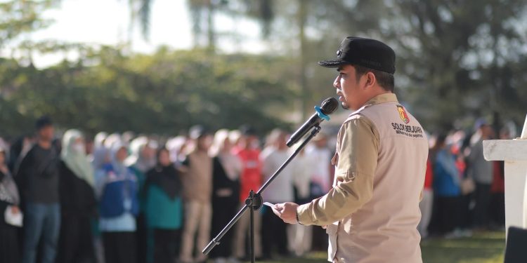 Wali Kota Solok Pimpin Apel Gabungan Korpri Peduli Bencana 