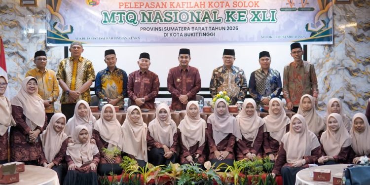 Wako Solok Secara Resmi Melepas Kafilah Kota Solok Yang Akan Berlaga pada MTQ Nasional Tingkat Provinsi Sumbar Ke-41
