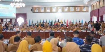 Bupati Solok Hadiri Rakor Percepatan Rehabilitasi dan Rekonstruksi Pascabencana Hidrometeorologi di Sumatera Barat
