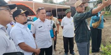 Wabup Solok Tinjau Lokasi Ground Breaking Rehabilitasi Lahan Sawah Terdampak Bencana Hidrometeorologi 