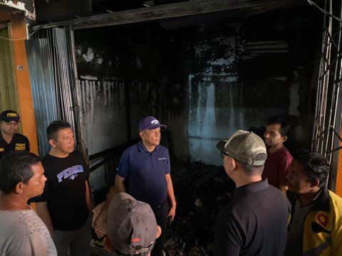 Pemko Payakumbuh Langsung Mengonsolidasikan Penanganan Kebakaran Ruko di kawasan Pasar Blok Timur