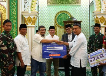 Tim I Safari Ramadhan Pemko Payakumbuh Serahkan Bantuan Pembangunan Masjid Nurul Jannah