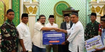 Tim I Safari Ramadhan Pemko Payakumbuh Serahkan Bantuan Pembangunan Masjid Nurul Jannah