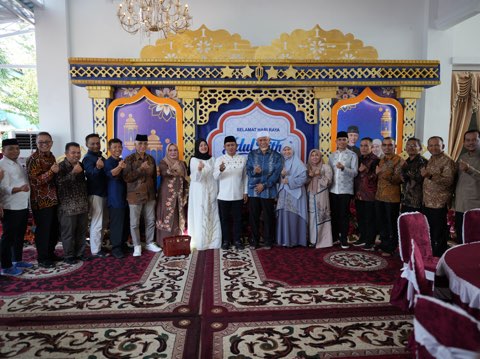 Pemkab Solok Hadiri Open House di Kediaman Gubernur dan Kapolda pada Momentum Idul Fitri