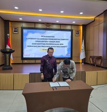 Wako Payakumbuh Serahkan LKPD Unaudited Tahun Anggaran 2025 kepada BPK Perwakilan Provinsi Sumatera Barat