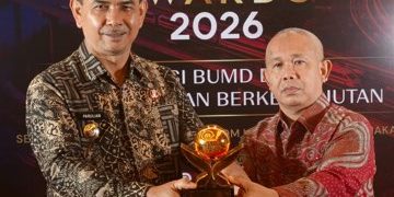 Perumda Tirta Saiyo Pasaman Raih Top BUMD 2026