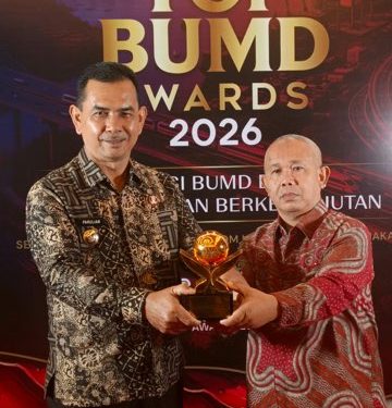 Perumda Tirta Saiyo Pasaman Raih Top BUMD 2026