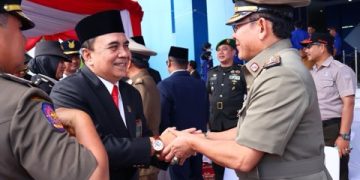 Wako Payakumbuh Hadiri Upacara Gelar Pasukan Tingkat Sumatera Barat di Politeknik Pelayaran Sumbar