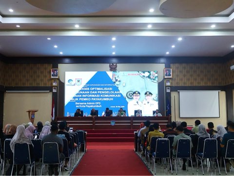 Pemerintah Kota Payakumbuh Melalui Diskominfo Menggelar Rapat Teknis Optimalisasi Penggunaan dan Pengelolaan Layanan Informasi Komunikasi Publik
