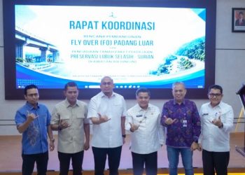 Bupati Solok Ikuti Rakor Perencanaan Pembangunan Fly Over Padang Luar dan Pengadaan Tanah Jalan Lubuk Selasih–Surian