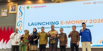 Pemkab Solok Hadiri Launching Monitoring dan Evaluasi Keterbukaan Informasi Publik Tahun 2026 di Auditorium Gubernuran Sumbar
