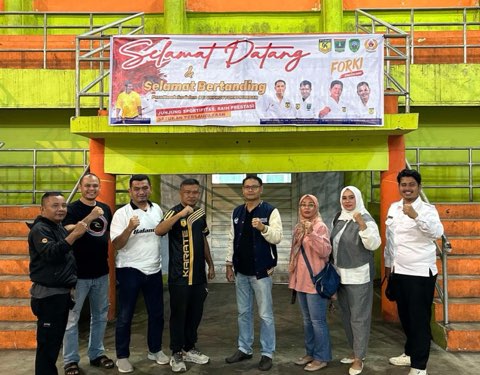 Khairuddin Simanjuntak Sidak Persiapan Kejurda di GOR Tuanku Rao