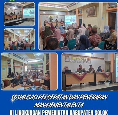 BKPSDM Kab. Solok Laksanakan Sosialisasi dan Percepatan Penerapan Manajemen Talenta 