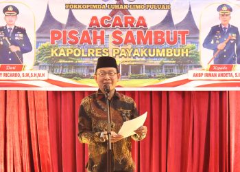 Walikota Payakumbuh Hadiri Sertijab Kapolres Payakumbuh 