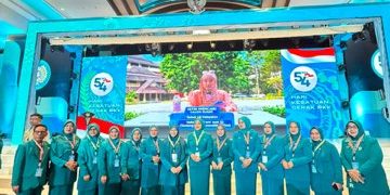 Ny. Nia Jon Firman Pandu Hadiri Peringatan ke-54 Hari Kesatuan Gerak PKK di Makassar