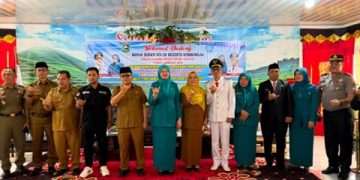 Pemkab Solok Menggelar Acara Pelantikan dan Serah Terima Jabatan Camat dan Ketua TP-PKK Kec. Lembang Jaya 