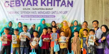 TP-PKK Kabupaten Solok Kerjasama dengan RHC Laksanakan Gebyar Khitanan Massal Gratis di Nagari Koto Baru Jorong Subarang