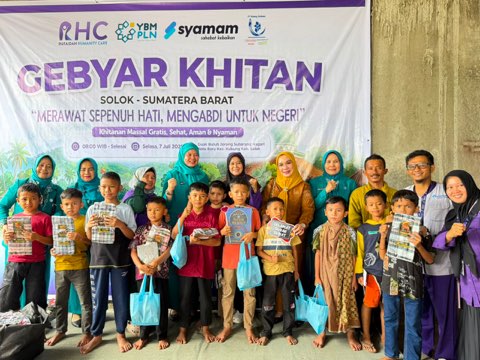 TP-PKK Kabupaten Solok Kerjasama dengan RHC Laksanakan Gebyar Khitanan Massal Gratis di Nagari Koto Baru Jorong Subarang