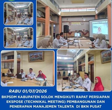 BKPSDM Kabupaten Solok Mengikuti Rapat Persiapan Ekspose Manajemen Talenta di BKN Pusat