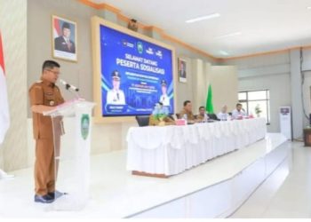 Bupati Pasaman Buka Sosialisasi Implentasi Kesepakatan Bersama Pemkab  Dengan PT Taspen