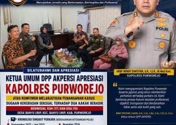 DPP AKPERSI Apresiasi Kapolres Purworejo Lanjutkan Penanganan Kasus Dugaan Kekerasan Seksual