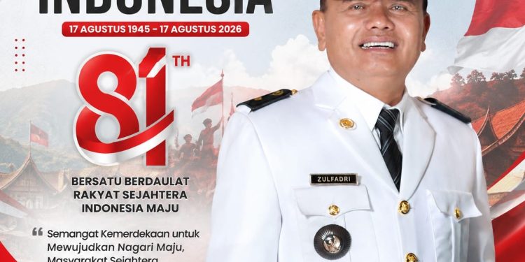 Wali Nagari Talang Ajak Masyarakat Semarakkan HUT ke-81 Kemerdekaan RI dengan Mengibarkan Bendera Merah Putih