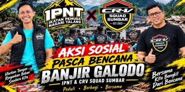 Kolaborasi IPNT & CRV Squad Sumbar Bersihkan Lumpur Rumah Warga Terdampak Galodo